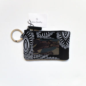Vera Bradley Zip ID Case in Blanco Bouquet NEW